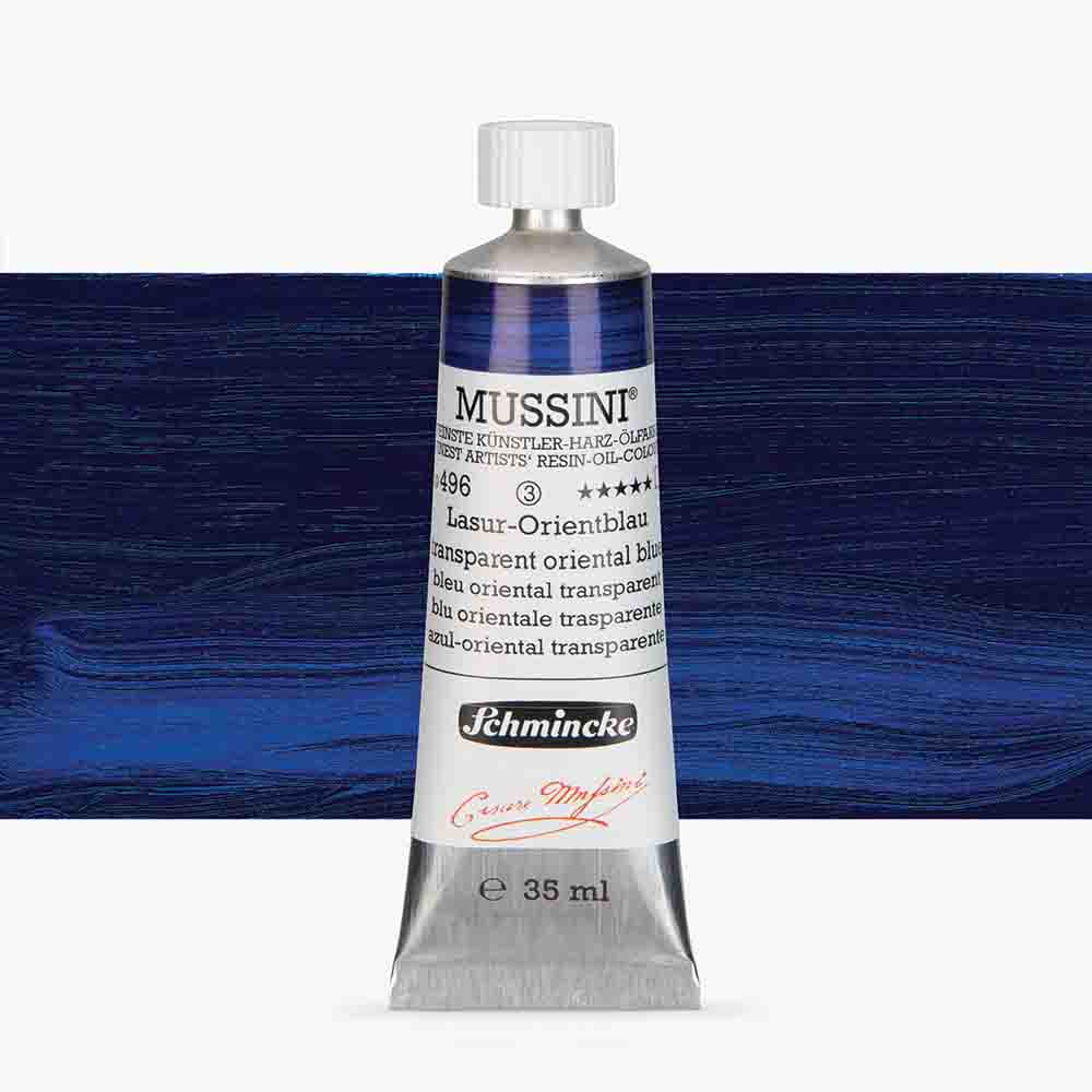 SCHMINCKE  MUSSINI 35ML OIL COLOUR  transparent orange blue