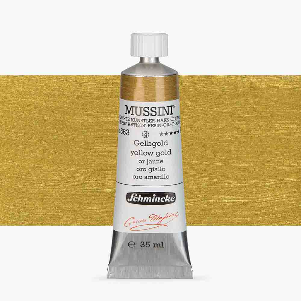 SCHMINCKE  MUSSINI 35ML OIL COLOUR  yellow gold