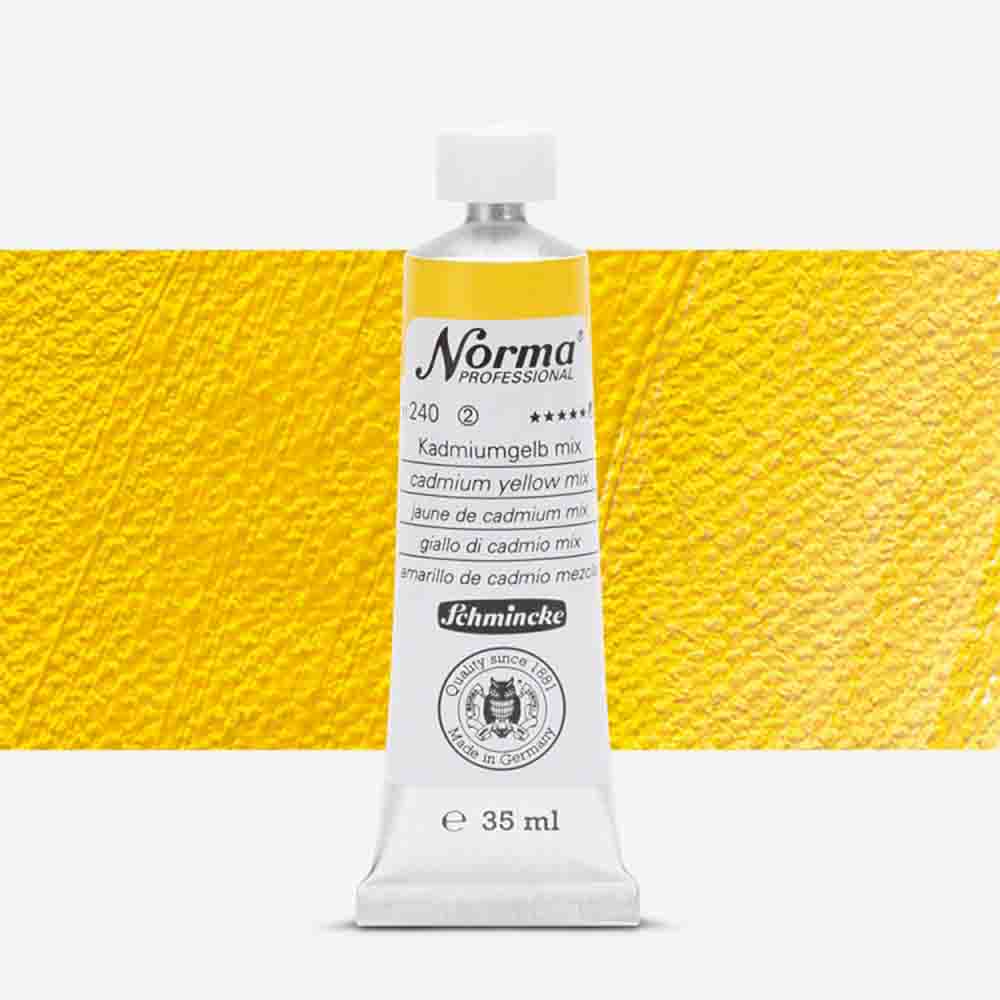 SCHMINCKE  Norma Proffessional OIL COLOUR 35ML cadmium yellow mix
