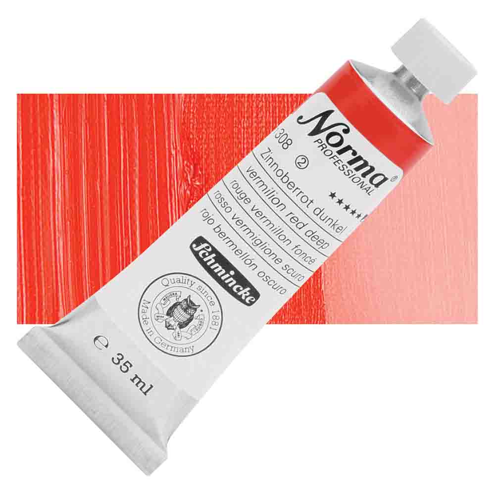 SCHMINCKE  Norma Proffessional OIL COLOUR 35ML vermilion red deep