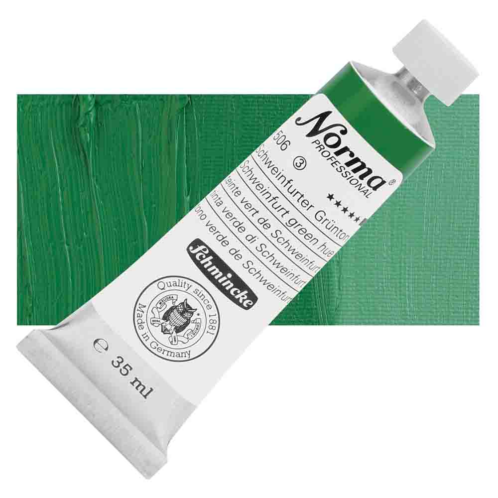 SCHMINCKE  Norma Proffessional OIL COLOUR 35ML schweinfurt green hue