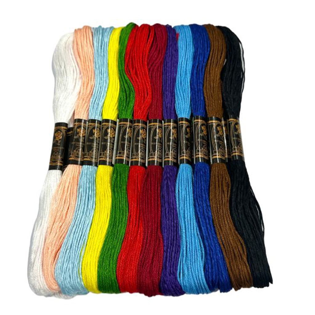 خيط ملون 12 لون