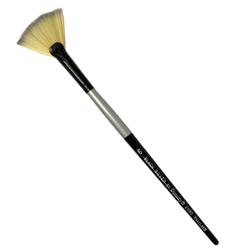 Fan Black Silver® Short Handle 6