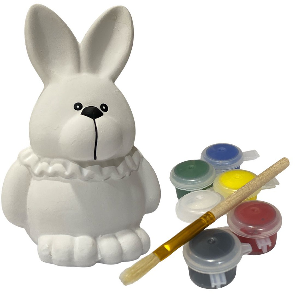 حصالة جبس كبيرة ابيض للتلوين