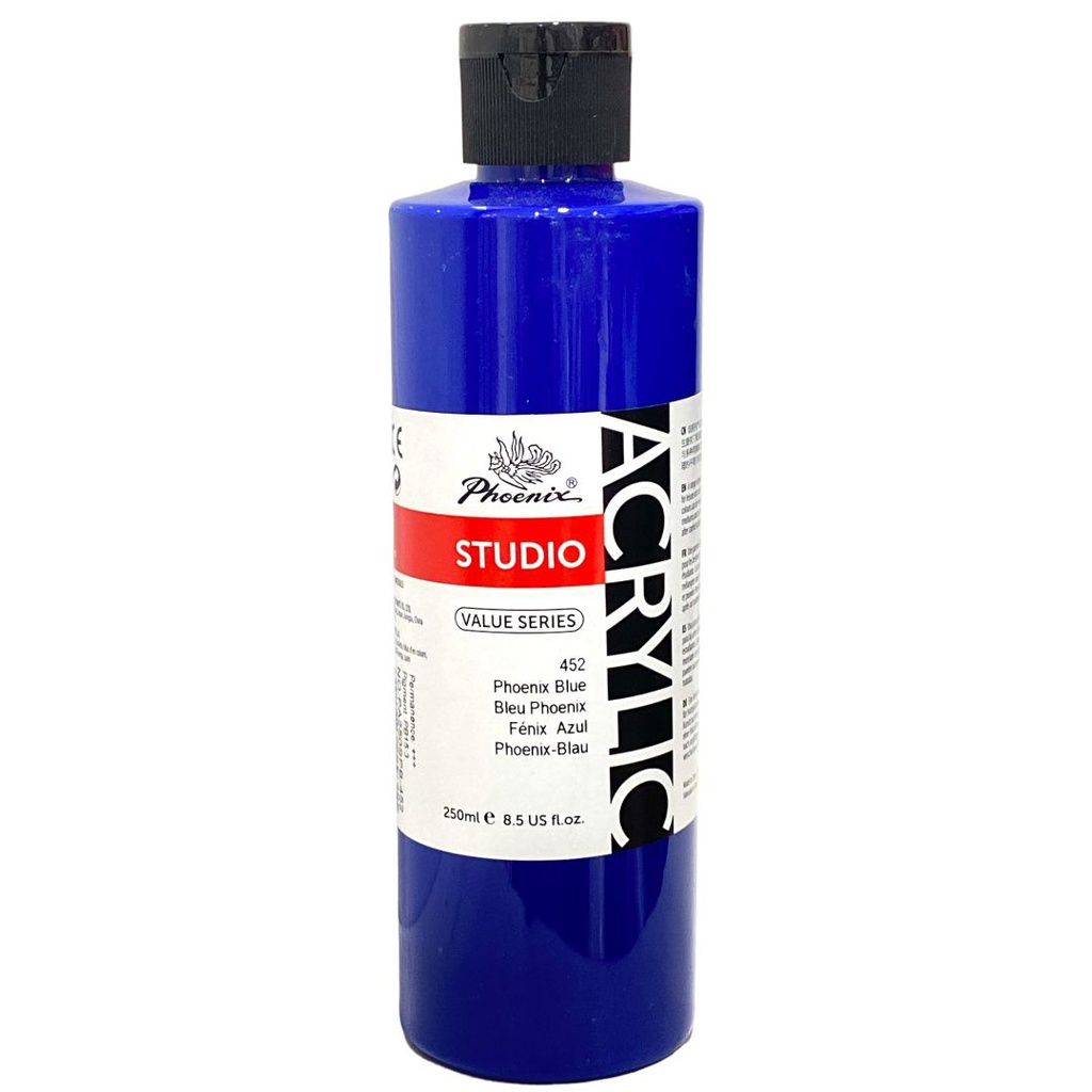 Phoenix Acrylic Color Value Series 250ML Bottle Phoenix Blue 452