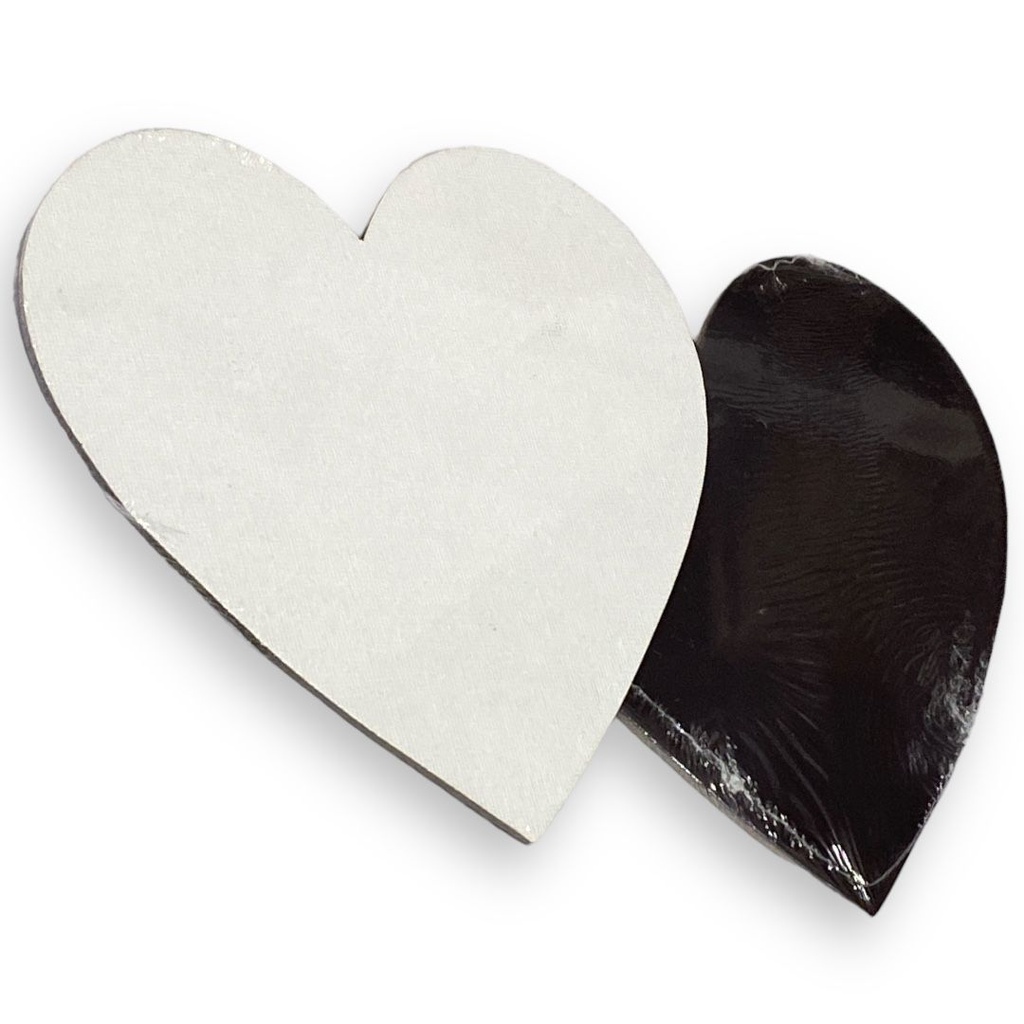 CANVAS MAGNET 7.5CM HEART 4S 7.5X7.5CM