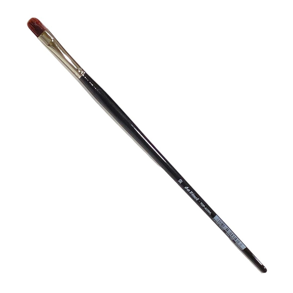TOP-ACRYL SYNTHETIC BRUSH filberts,red-brown fibres