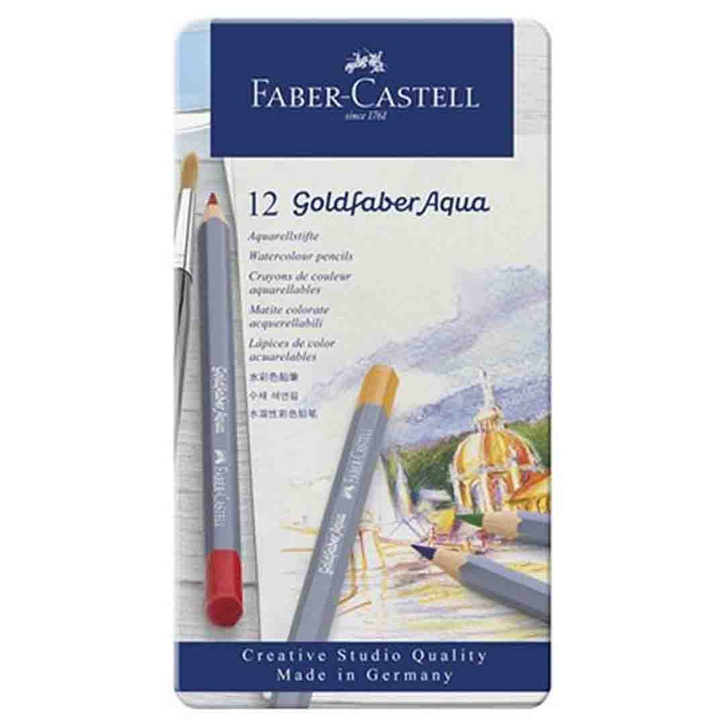FABER-CASTEL Watercolor Goldfaber Aqua tin of 12