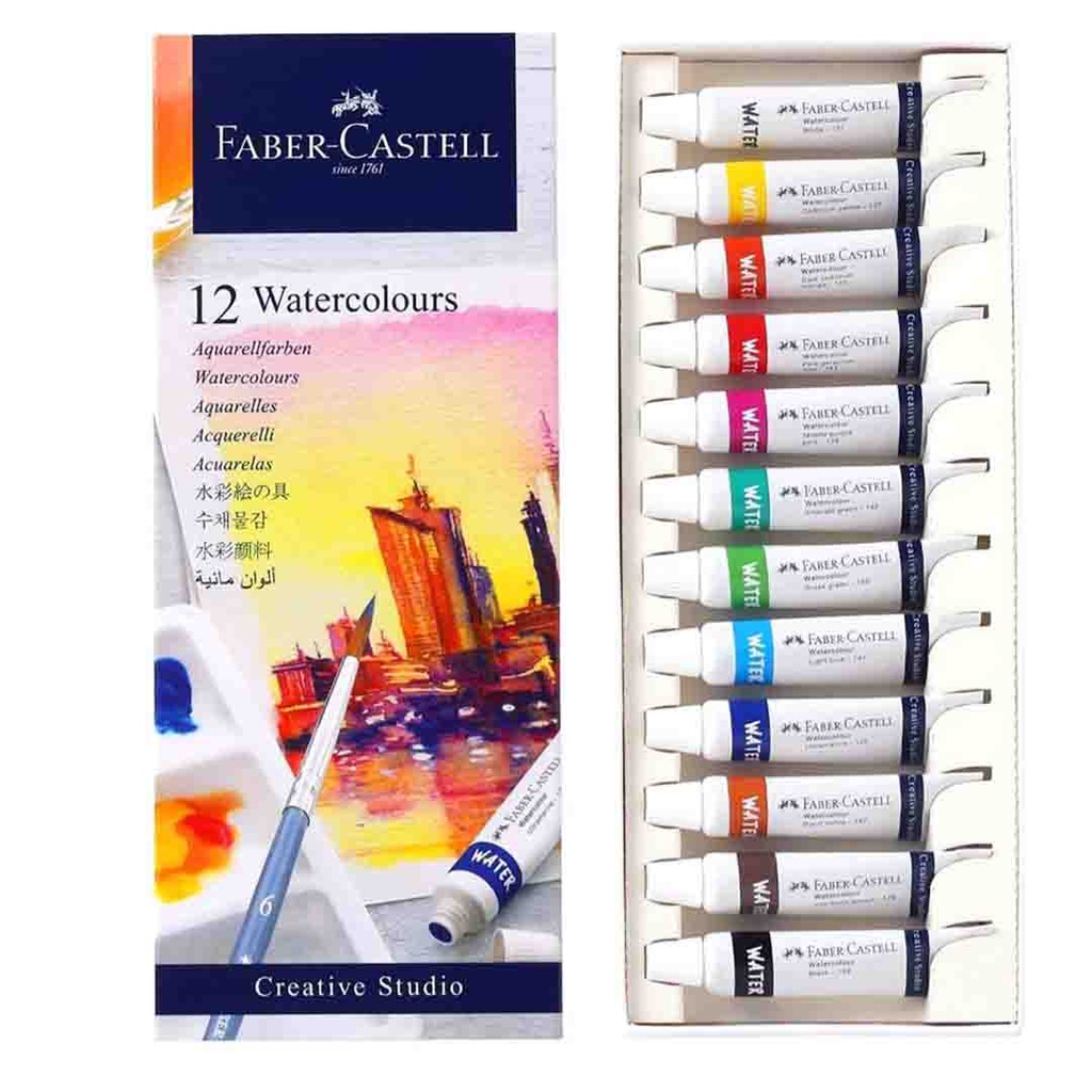 FABER-CASTEL Creative Studio Watercolor Set 12x9mm Tubes