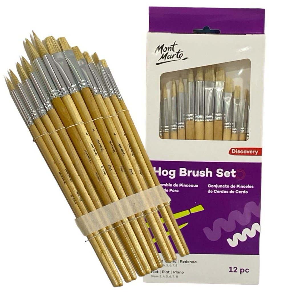 Mont Marte Hog Brush Set 12pc