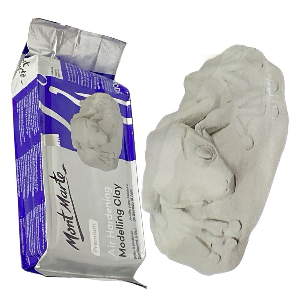Mont Marte Air Hardening Modelling Clay - White 500gms