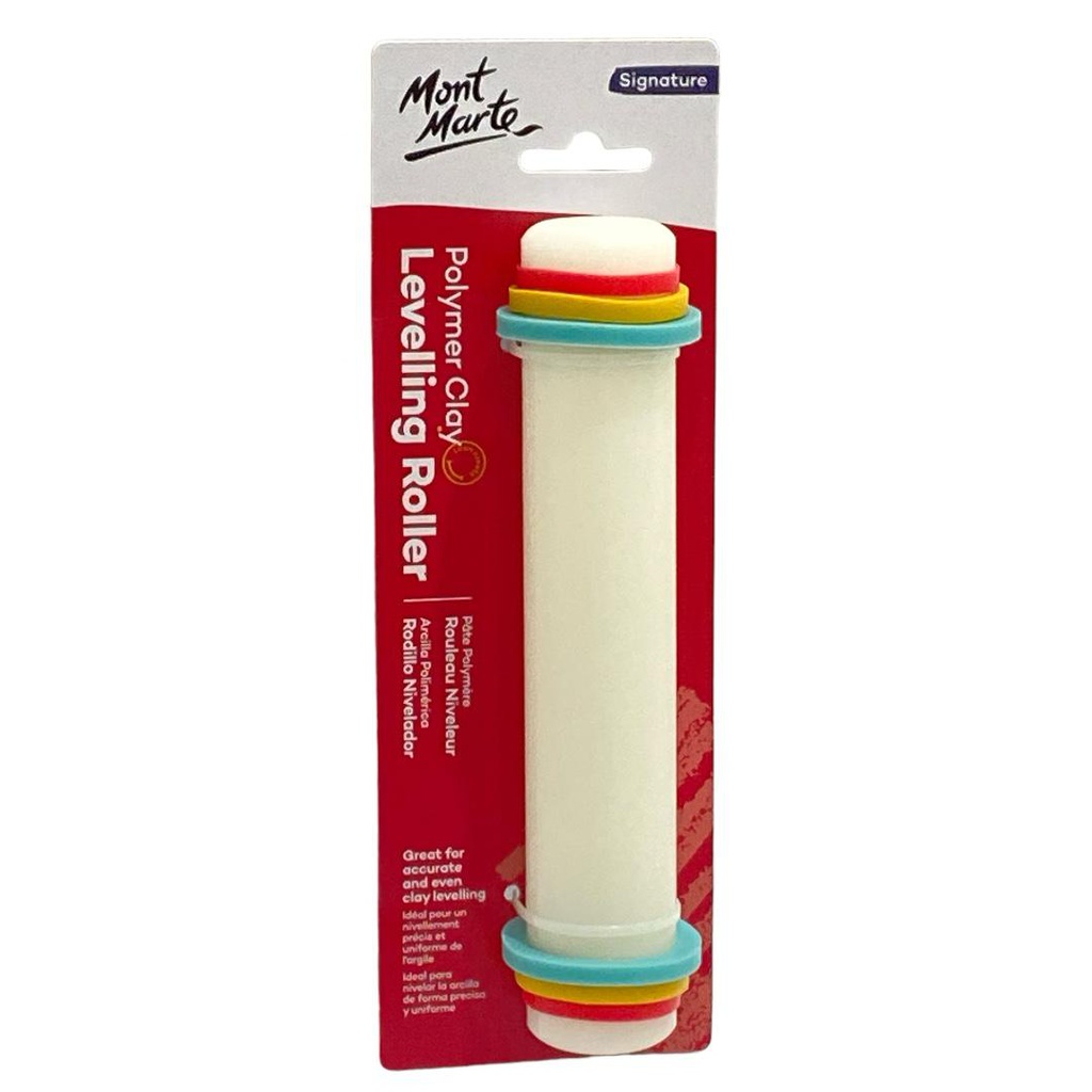 MONT-MARTE Polymer Clay Levelling Roller with bands 20cm