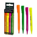 قلم توضيح 4 لون فسفوري فبركاستيل