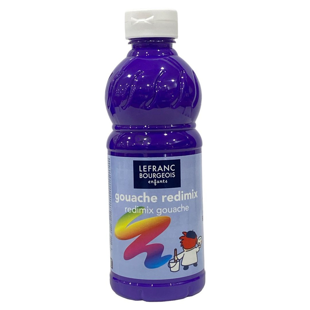 Lefranc &amp; Bourgeois education gouache redimix 500ML bottle PURPLE