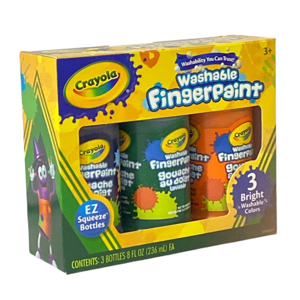 الوان اصابع قابلة للغسل من كرايولا 3 لون * 236 مل