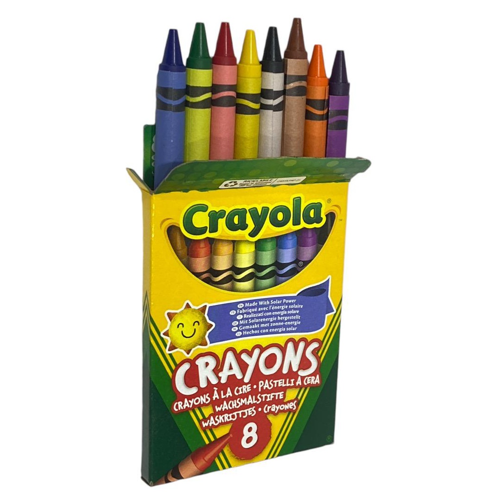 الوان شمعية 8 لون من كرايولا