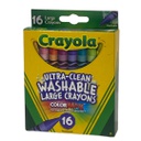 الوان شمعية قابل للغسل 16 لون من كرايولا