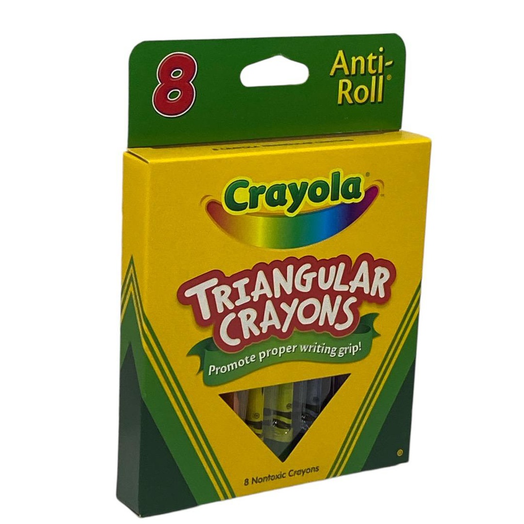 الوان شمعية مثلثة 8 لون من كرايولا