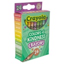 الوان شمعية كولورز أوف كايندنيس 24 لون من كرايولا
