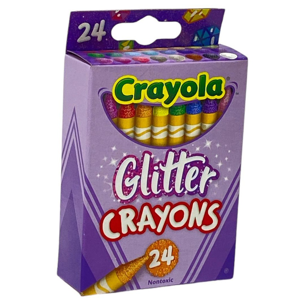 الوان شمعية  لماع 24 لون من كرايولا