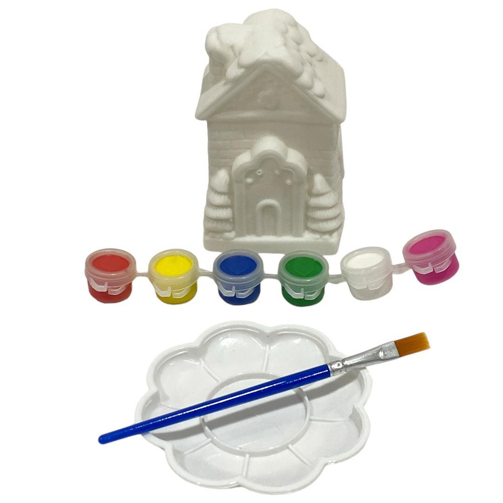 مجسمات اشكال تلوين  + الوان + فرشة