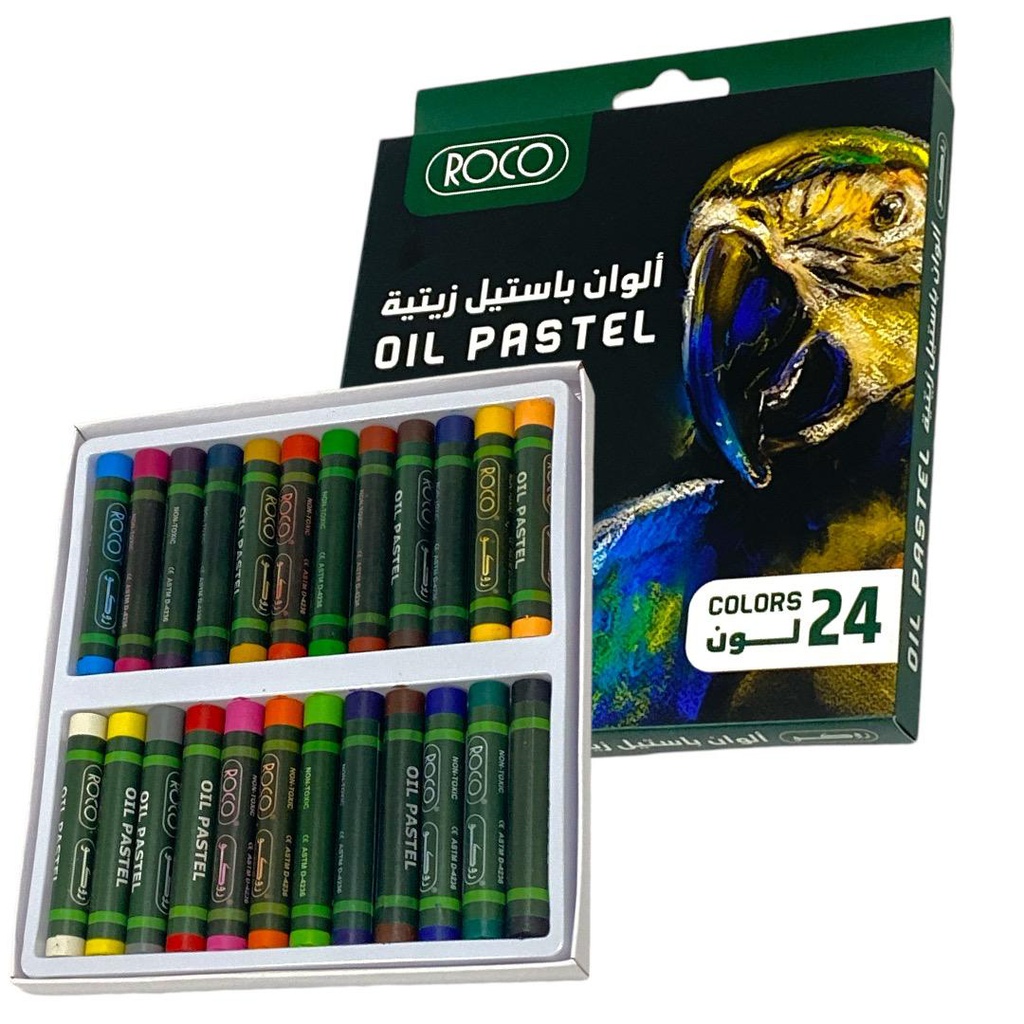 الوان باستيل زيتية 24 لون روكو ROCO