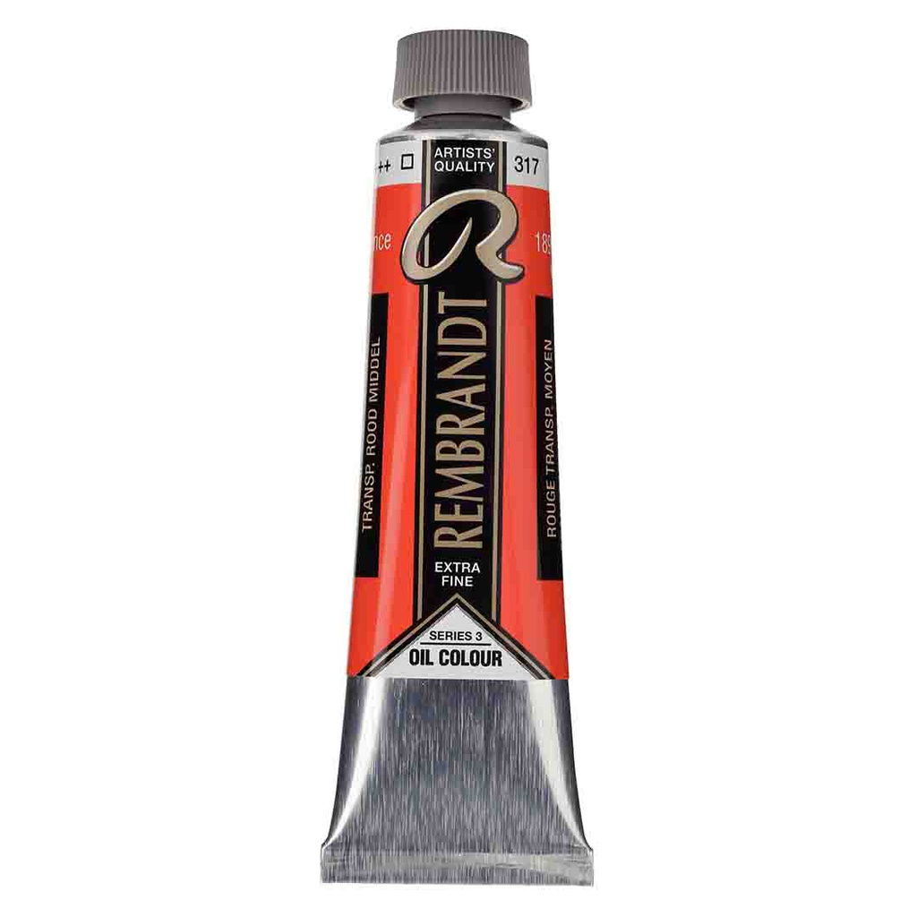 Rembrandt oil colour 40ML TRANSP.RED MED