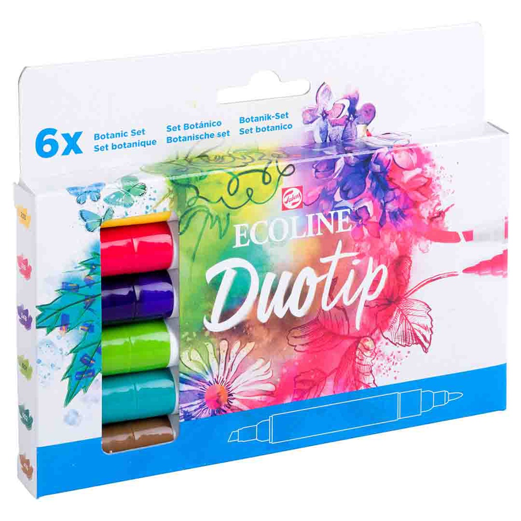 ECOLINE DUO TIP BOTANIC SET 6