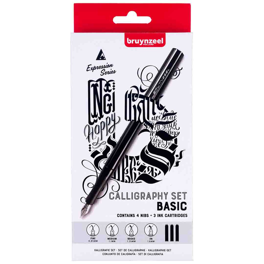 Bruynzeel CALLIGRAPHY SET 8 PIECES