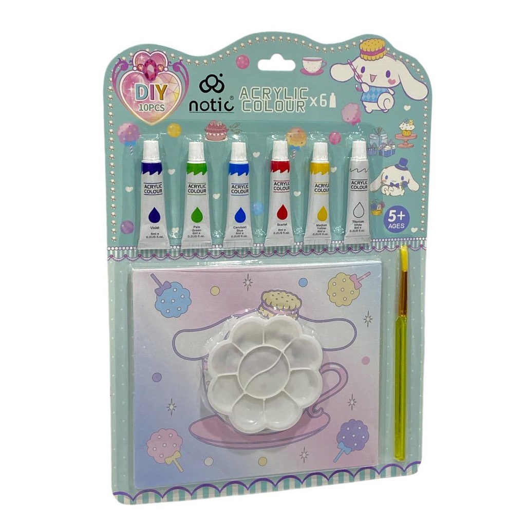 كانفس + 6 لون + فرشة + بلتة