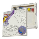 لوحة رسم كانفس تلوين للاطفال 20 * 20 سم