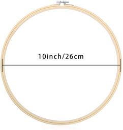 [01500073] اطار خشب دائري خياطة رقم 10
