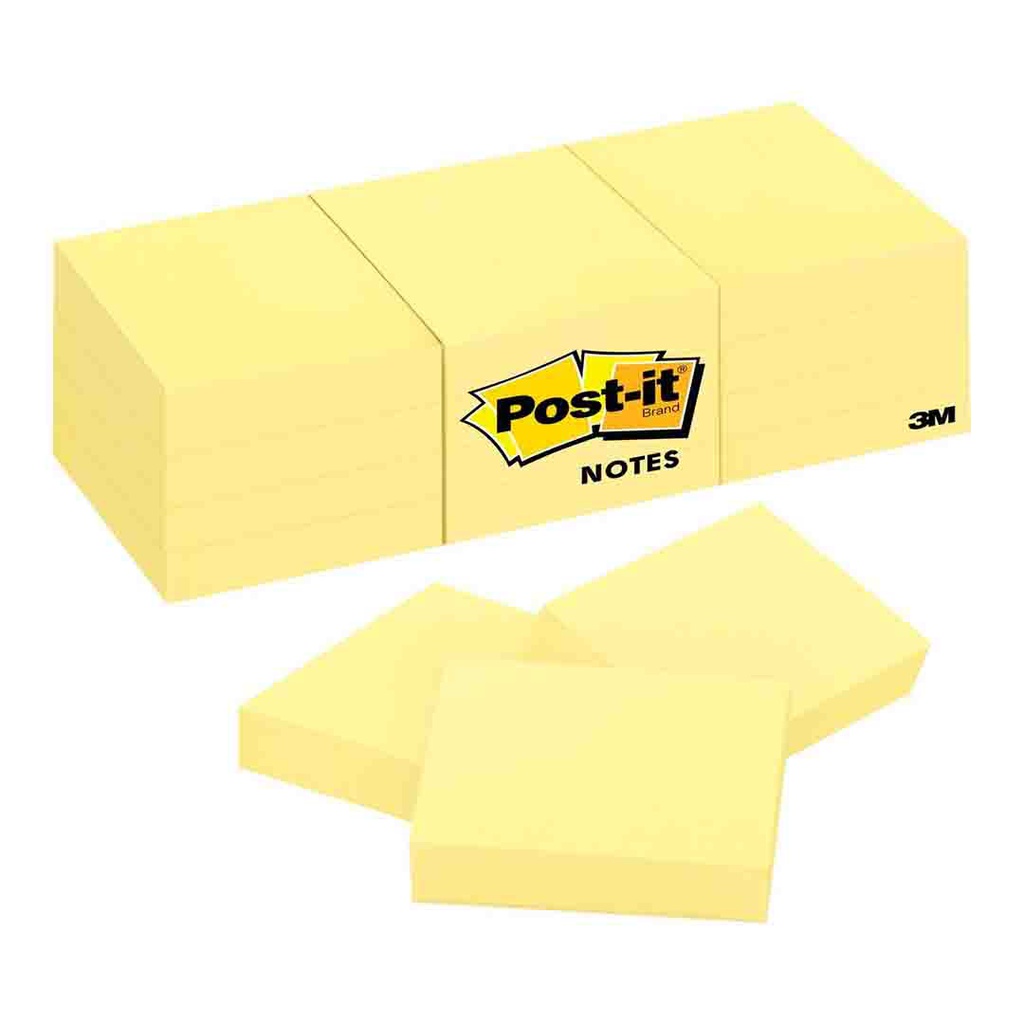 ورق ملاحظات اصفر 12حبه 3M