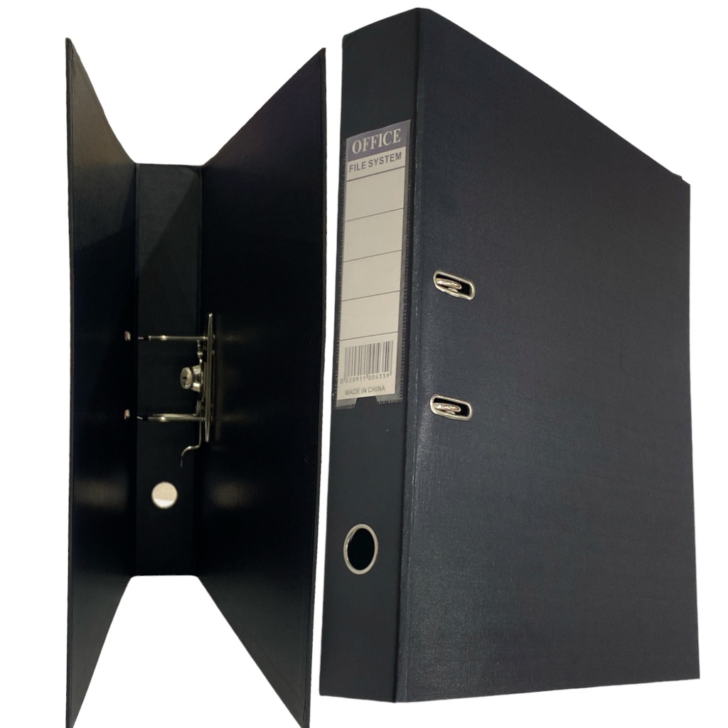 ملف بوكس فايل بلاستيك اسود 2 حلقة A3