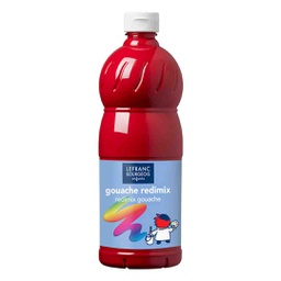 [188006] Lefranc &amp; Bourgeois education gouache redimix 500ML bottle PRIMARY RED