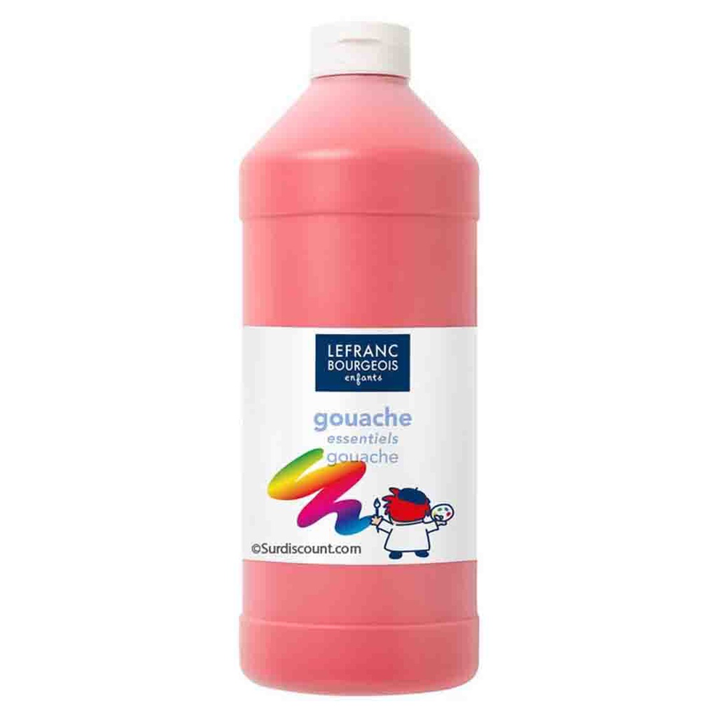 Lefranc &amp; Bourgeois education gouache liquide 1 liter bottle PRIMARY RED