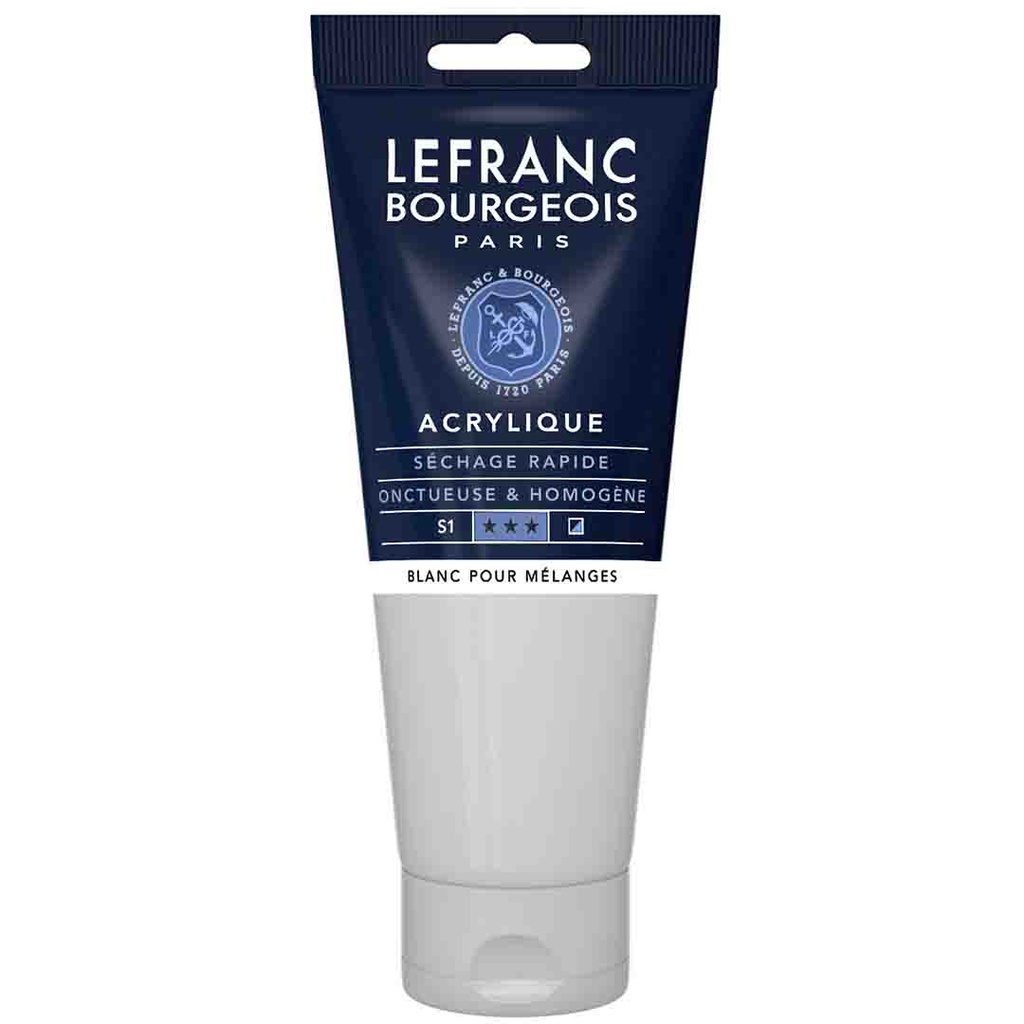 Lefranc &amp; Bourgeois fine acrylic color 200ML tube MIXING WHITE