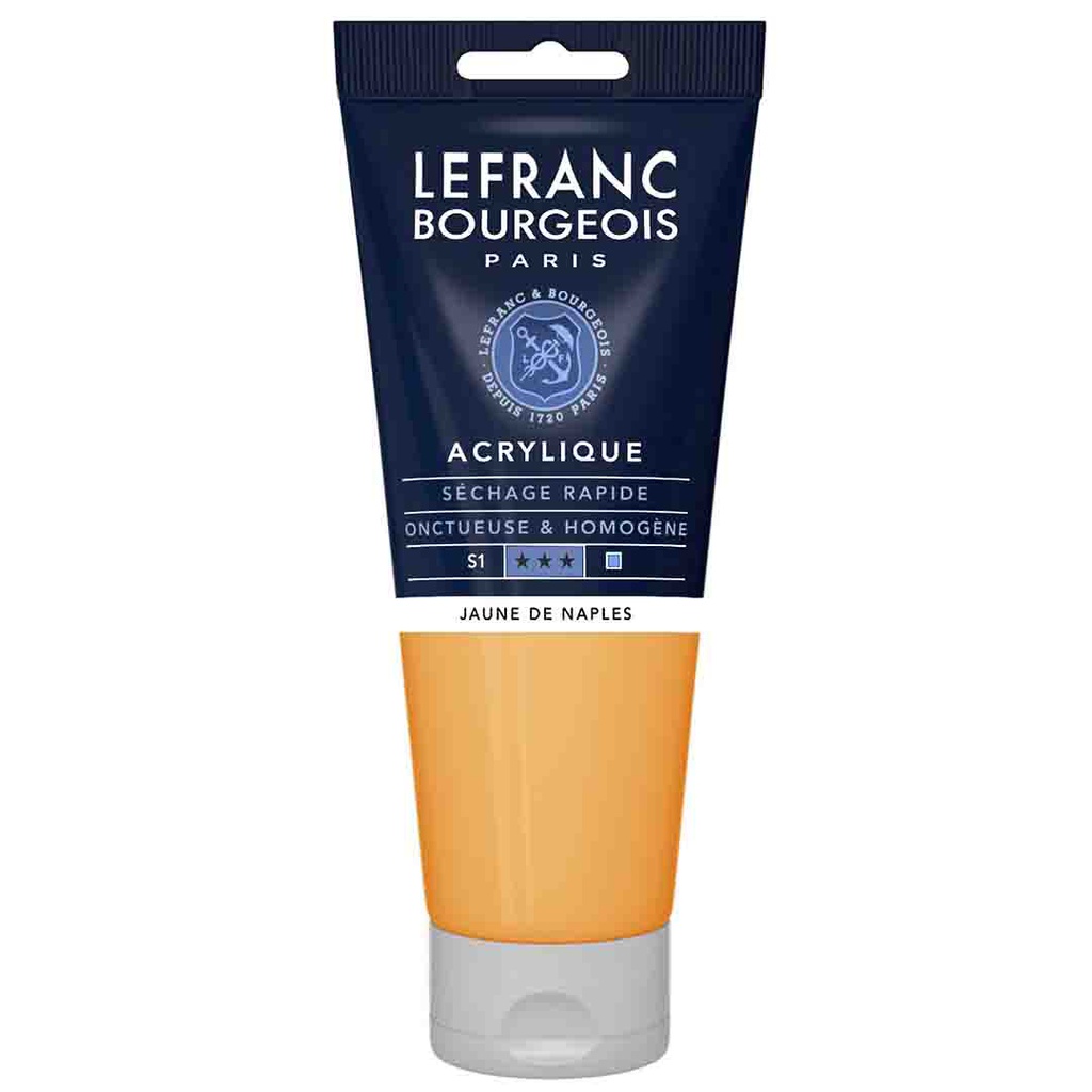 Lefranc &amp; Bourgeois fine acrylic color 200ML tube NAPLES YELLOW