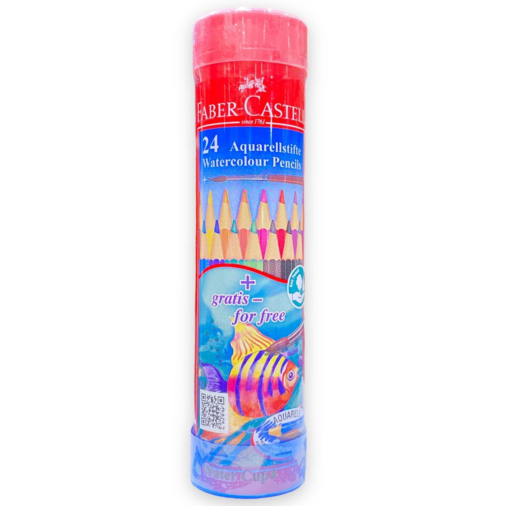 الوان فابر كاستيل خشبي مائي 24 لون FABER-CASTELL