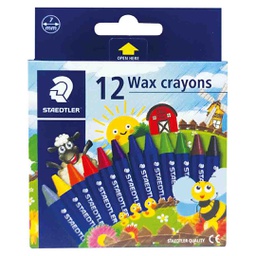 [st-2200-nc12] STAEDTLER 12 WAX CRAYONS‏
