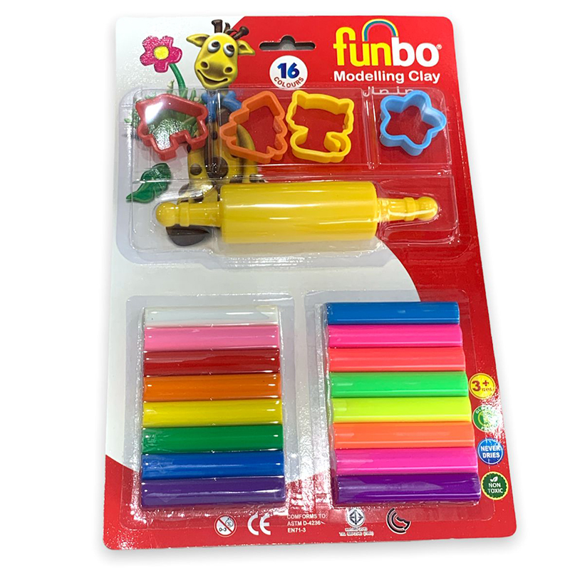 صلصال فنبو مع ادوات funbo