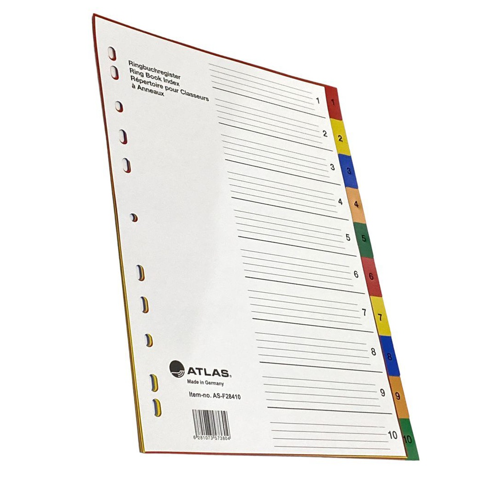 فواصل ملون 10-1 ملونة ATLAS