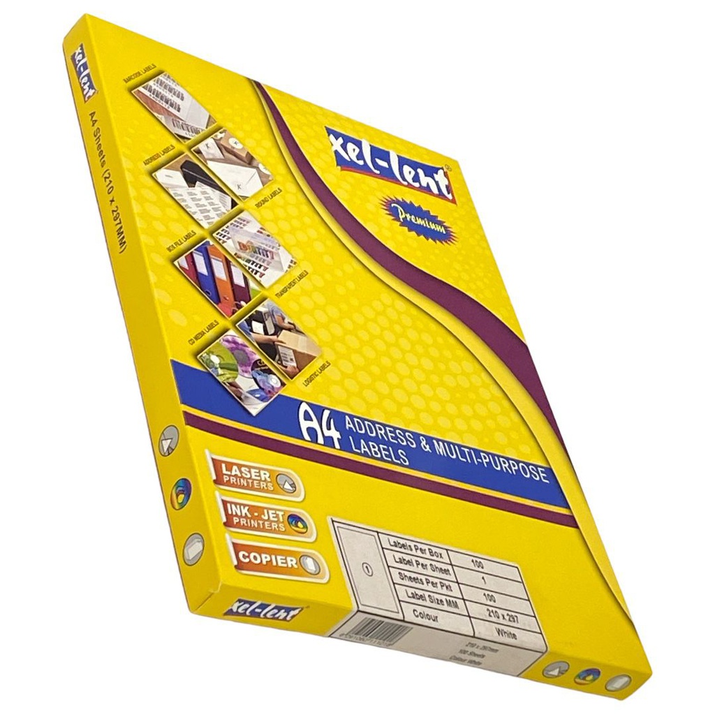 MULTIO PURPOSE LABEL  210*297 XEL-LENT A4
