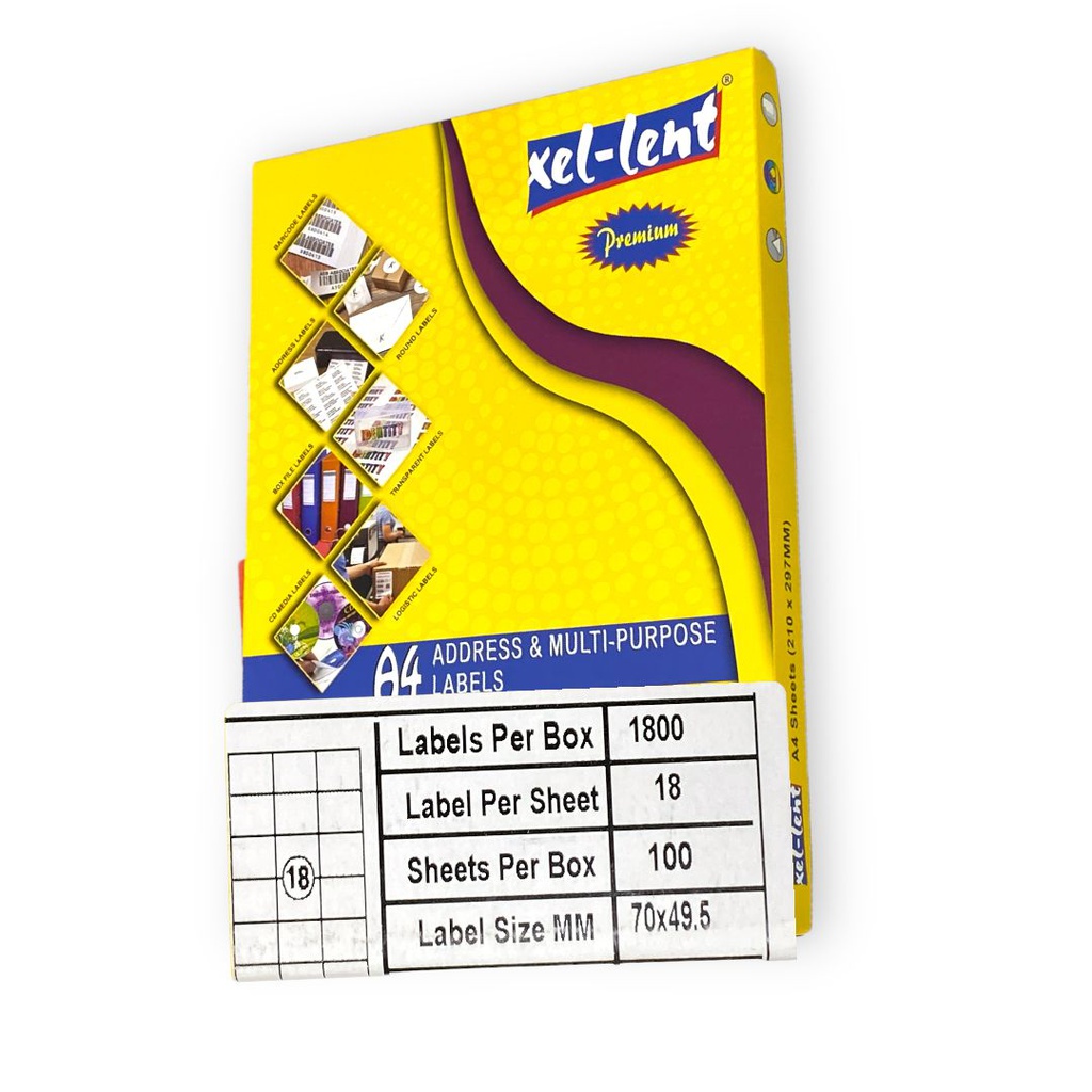 ليبل كمبيوتر 70*49.5 XEL-LENT