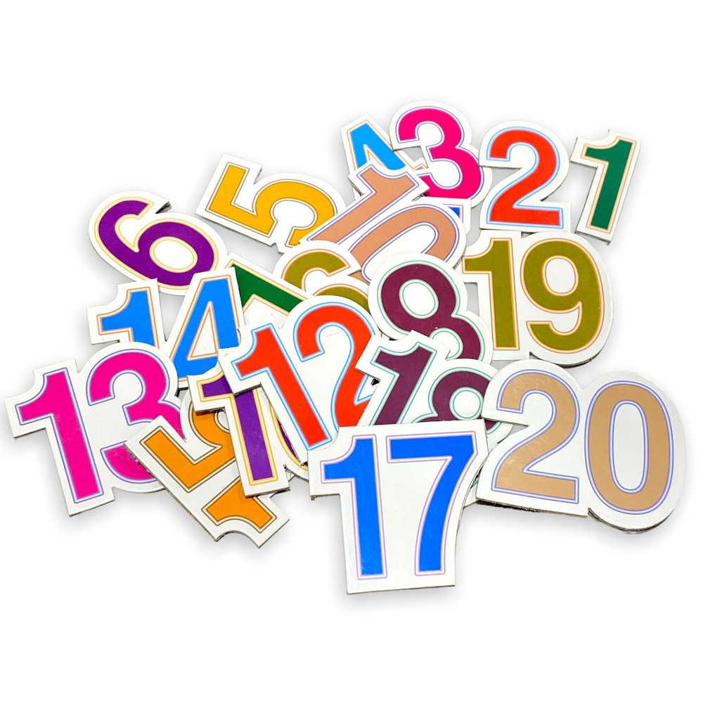 الارقام مغناطيس تعليمي صور مقطعة