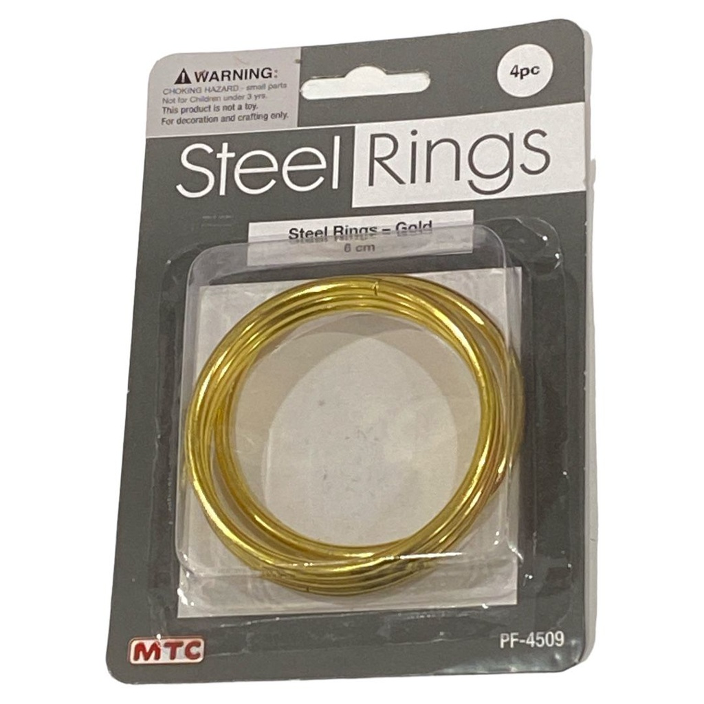 حلقات اعمال ذهبي 6CM