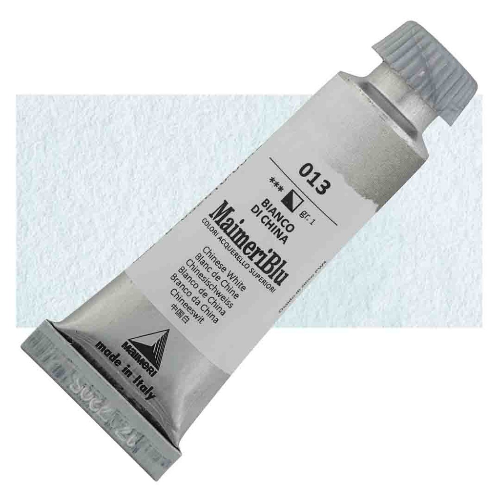 Maimeri Blu Artist Watercolor - Chinese White, 12 ml Tube