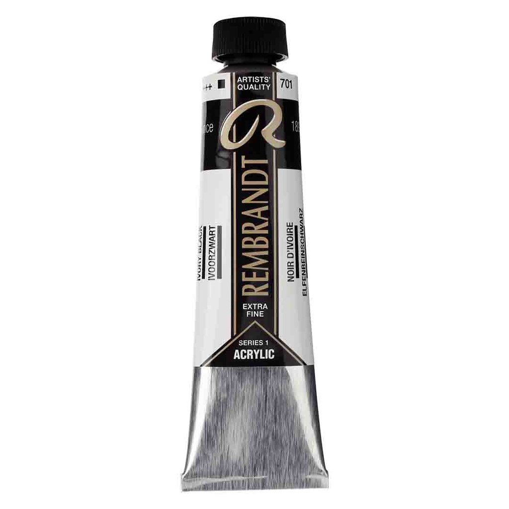 Rembrandt  Acrylic color 40ML IVORY BLACK
