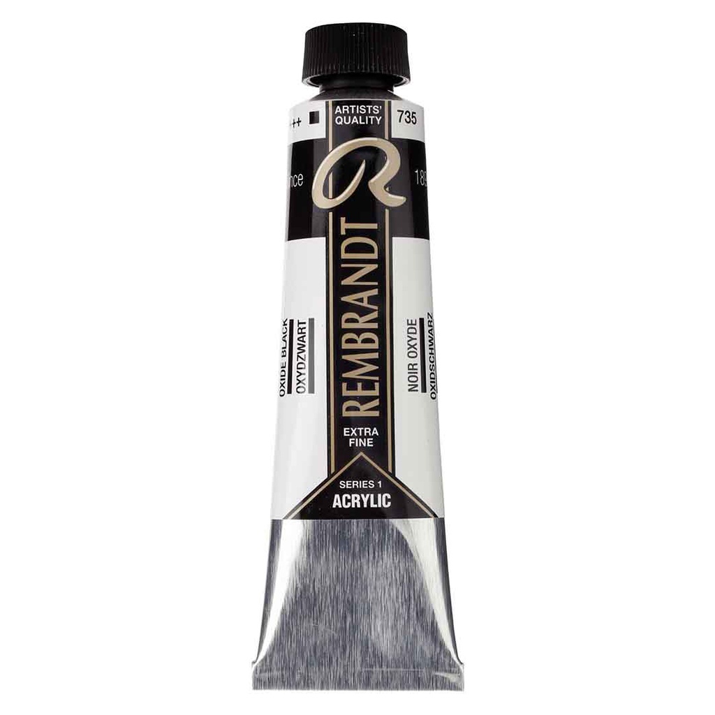Rembrandt  Acrylic color 40ML OXIDE BLACK