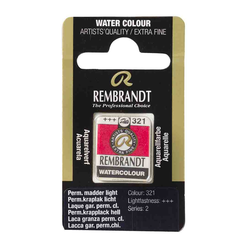 Rembrandt water color   pan  PERM.MADDER LT
